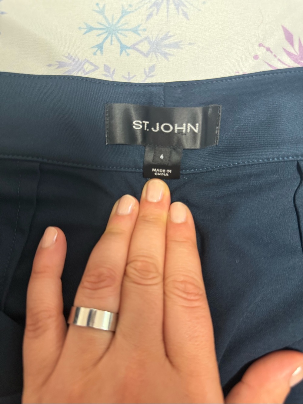 St. John Deep Navy Pencil Skirt